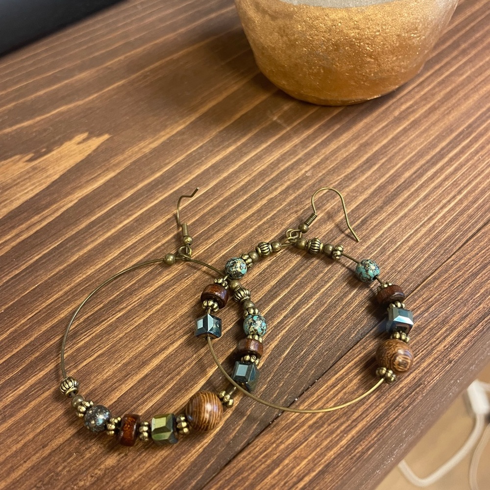 Earrings. Bohemian style.💐